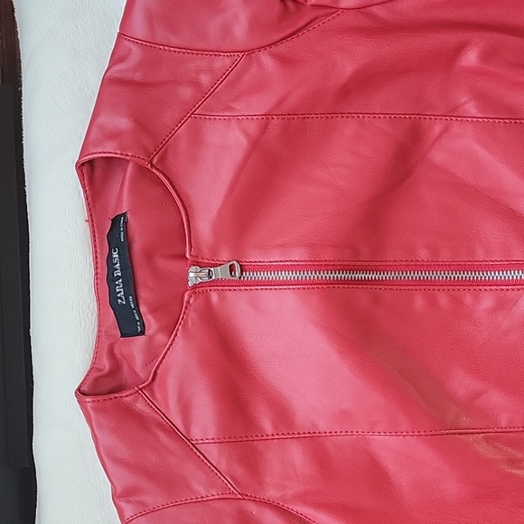 Zara Basic Red coat - Picture 7 of 7